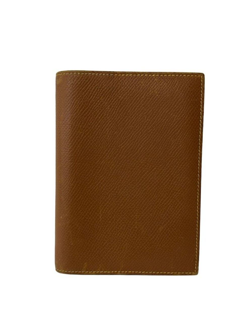 Hermes Agenda GM Brown Dark Yellow Silver